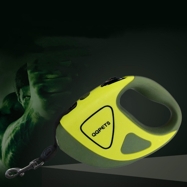 Color: Green yellow, Size: L - Retractable Pet Retractable Large Dog Automatic Dog Rope