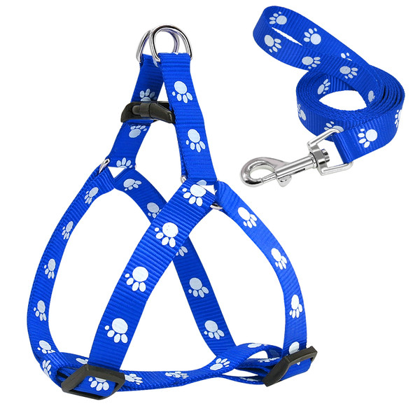 Color: Blue, Size: M - Printed dog leash
