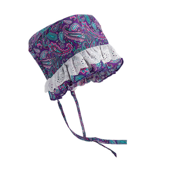 Color: Purple flower hat, Size: L - Thin Pet Hat Cute Dog Headgear Lace Lace Dog Sun Hat