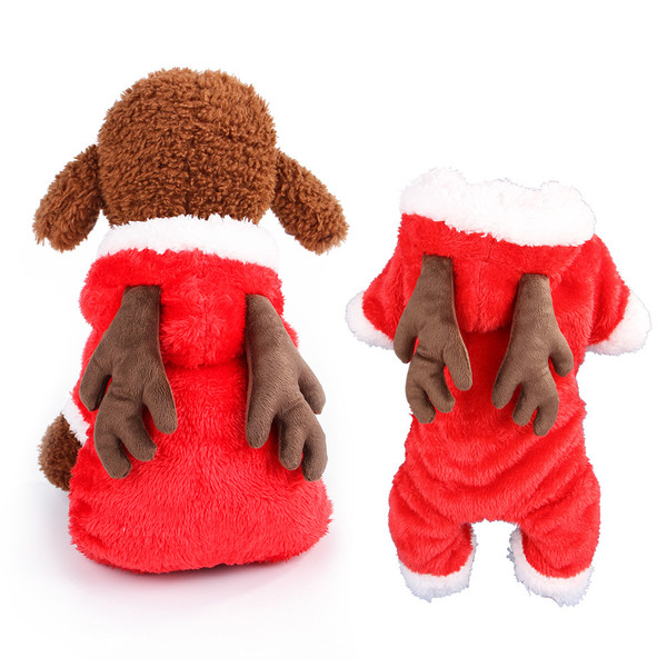 Color: Red, Size: S - Dog clothes