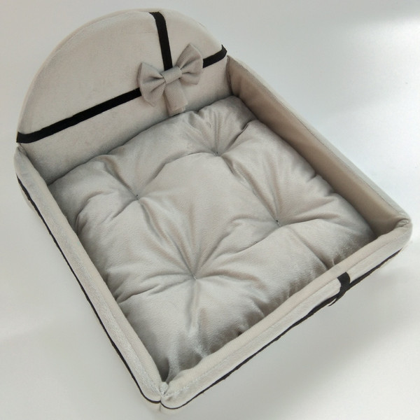 Color: Grey, Size: L - Small and medium-sized dog pet nest