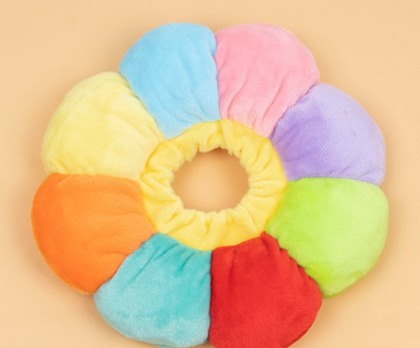 Color: Rainbow Sunflower Collar, Size: S - Headgear Cat Collar Sterilization Shame Circle Anti-lick