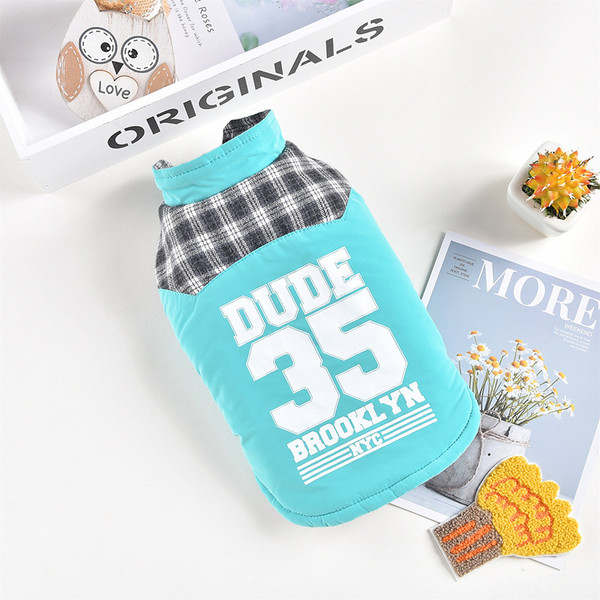 Color: Green, Size: 3L - New Teddy Pet Plaid Vest Jacket For Autumn And Winter