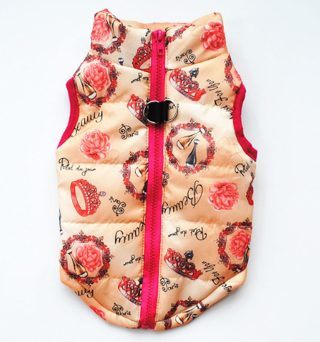 Size: M, style: 5 - Pet clothing dog clothes autumn and winter pet Teddy puppy cotton jacket vest w