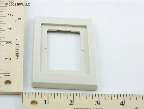 United Electric Decorative Beige Thermostat Wall Plate (14002136-005) - Covers, Guards, and Plates
