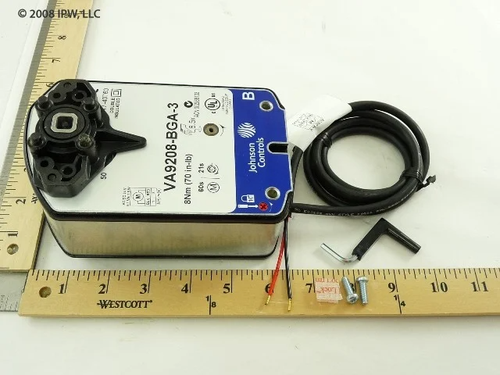 Johnson Controls Electric Spring Return Valve Actuator (VA9208-BGA-3) - Actuators
