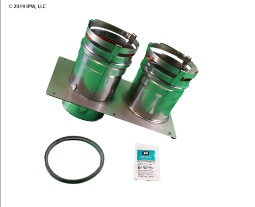 Burnham New Yorker Two Pipe PVC Assembly (105133-03) - HVAC Parts