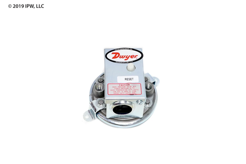 Dwyer Instruments, Inc. Manual Reset Differential Pressure Switch (1900-10MR) - Pressure Switches