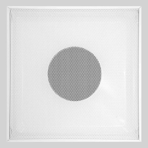 Krueger 24 x 24 Steel Perforated Return with 10" Round Neck