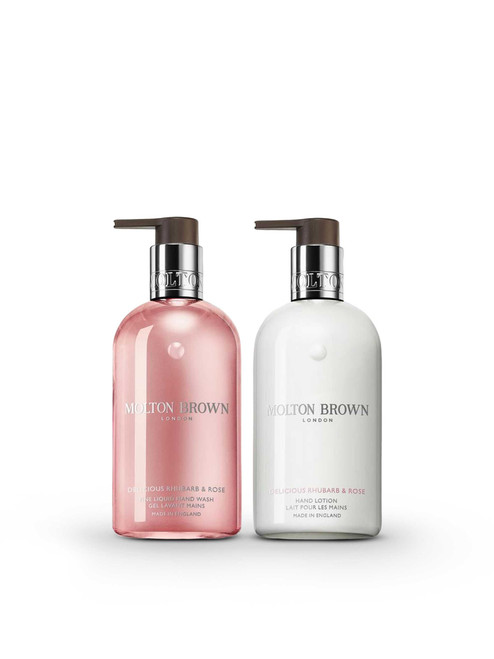 Molton Brown Delicious Rhubarb & Rose Hand Wash & Lotion Set