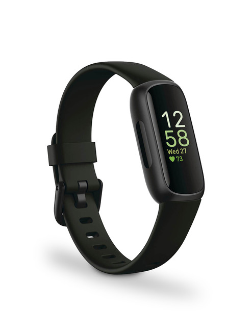 Fitbit Inspire 3 Black/Midnight Zen Fitness Tracker Angle