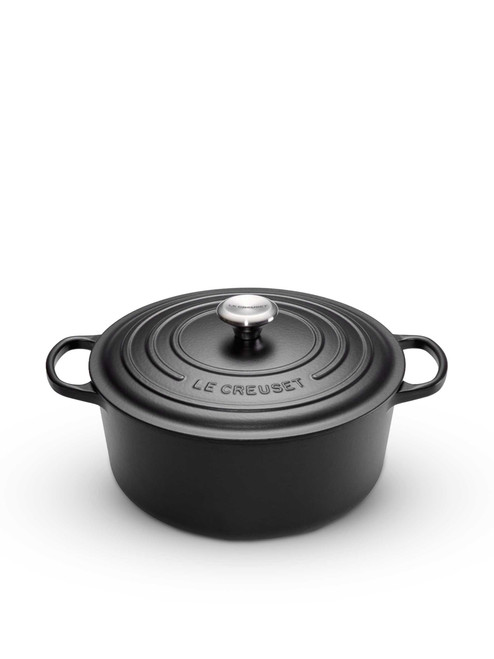 Le Creuset Signature Cast Iron Casserole 24cm Black