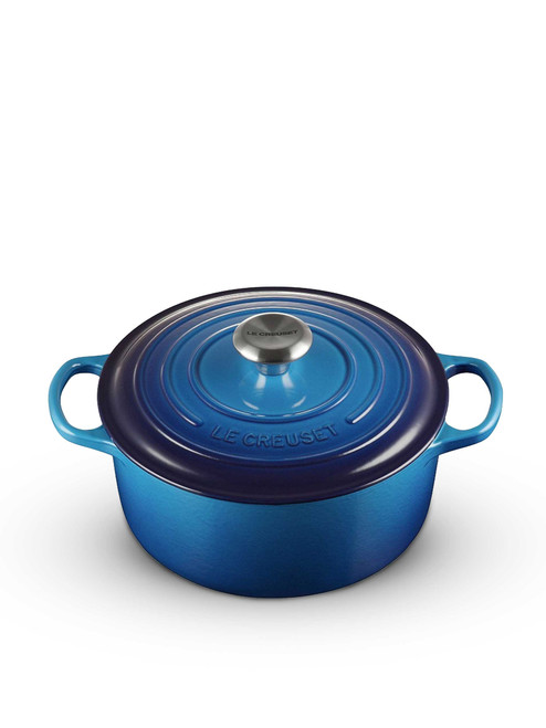 Le Creuset Signature Cast Iron Casserole 24cm Azure