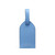 Smythson  Blue Leather Luggage Tag reverse