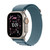 Apple Watch Ultra 3, 49mm Natural Titanium Case with Light Blue Alpine Loop