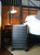 Forte Black Aluminium Suitcase - Lifestyle