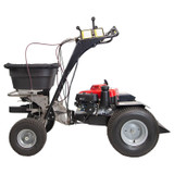 Épandeur autoporté PRO-SERIES S100-12020, capacité 120 lb, équipé d’un moteur Honda GX