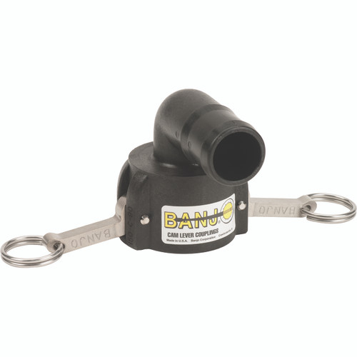Raccord rapide Camlock femelle 1-1/2" X 1-1/2" Boyau 90°