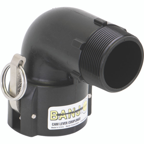 Raccord rapide Camlock femelle 2" X 2" Mâle NPT 90°
