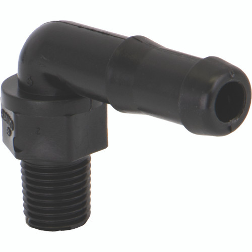 1/4" Mâle NPT X 1/2" boyau 90°