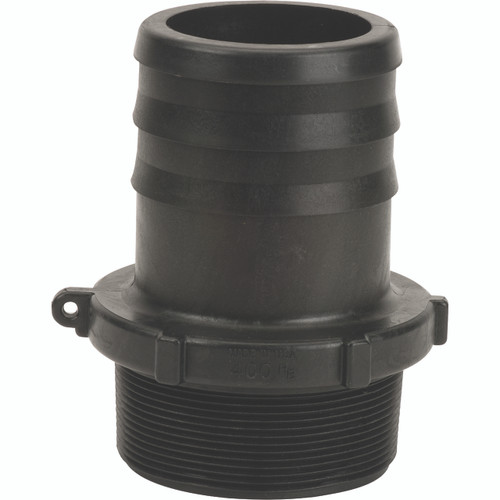4" Mâle NPT X 4" boyau