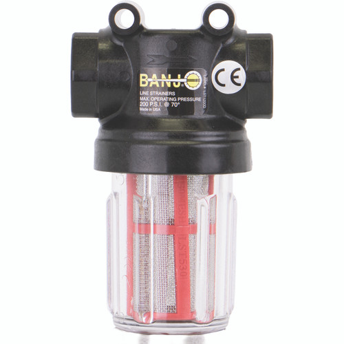 3/4 mini T-Strainer w/Clear Bowl