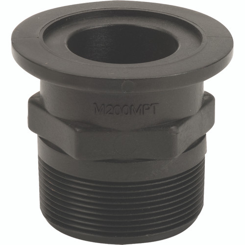 2"  Flange x 2" male thread