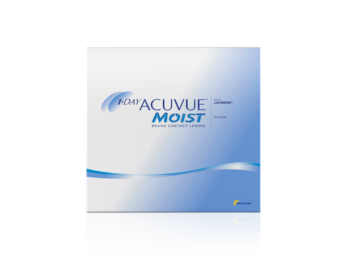 1 Day Acuvue Moist 90 pack Front