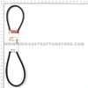 BRIGGS & STRATTON BELT - SECONDARY 52.7 37X92MA - Image 2 BRIGGS & STRATTON BELT - SECONDARY 52.7 37X92MA - Image 2