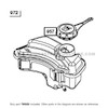 Parts lookup Briggs and Stratton 550EX Gas Cap 799585 diagram