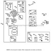 Parts lookup Briggs and Stratton 17.5 HP Carburetor 594605 OEM diagram