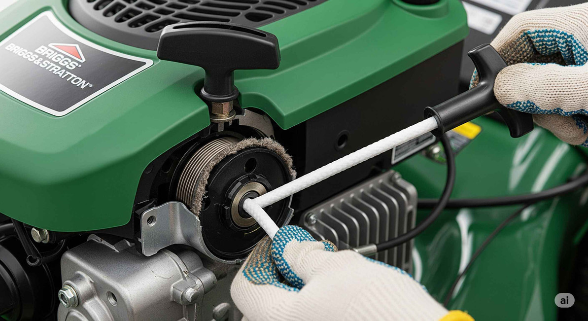 Replacing the Pull Cord on a Briggs and Stratton Lawn Mower: How To Do It in Six Steps