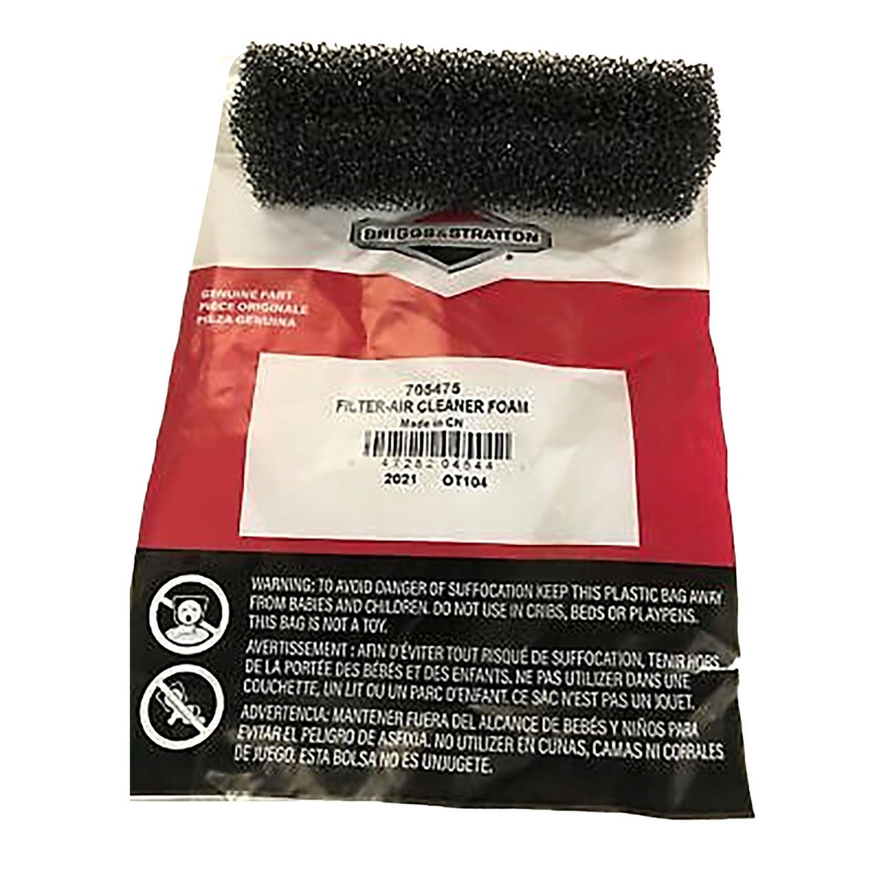 595297 Briggs and Stratton FilterAir Cleaner Foam Briggs Parts