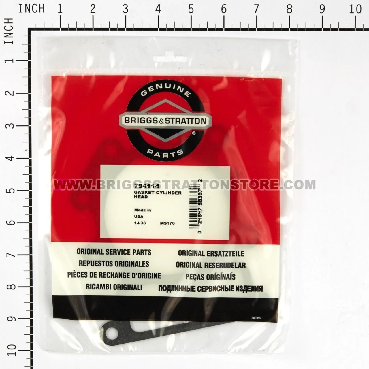 Briggs and Stratton Gasket-Cylinder Head 794114 - Genuine Part