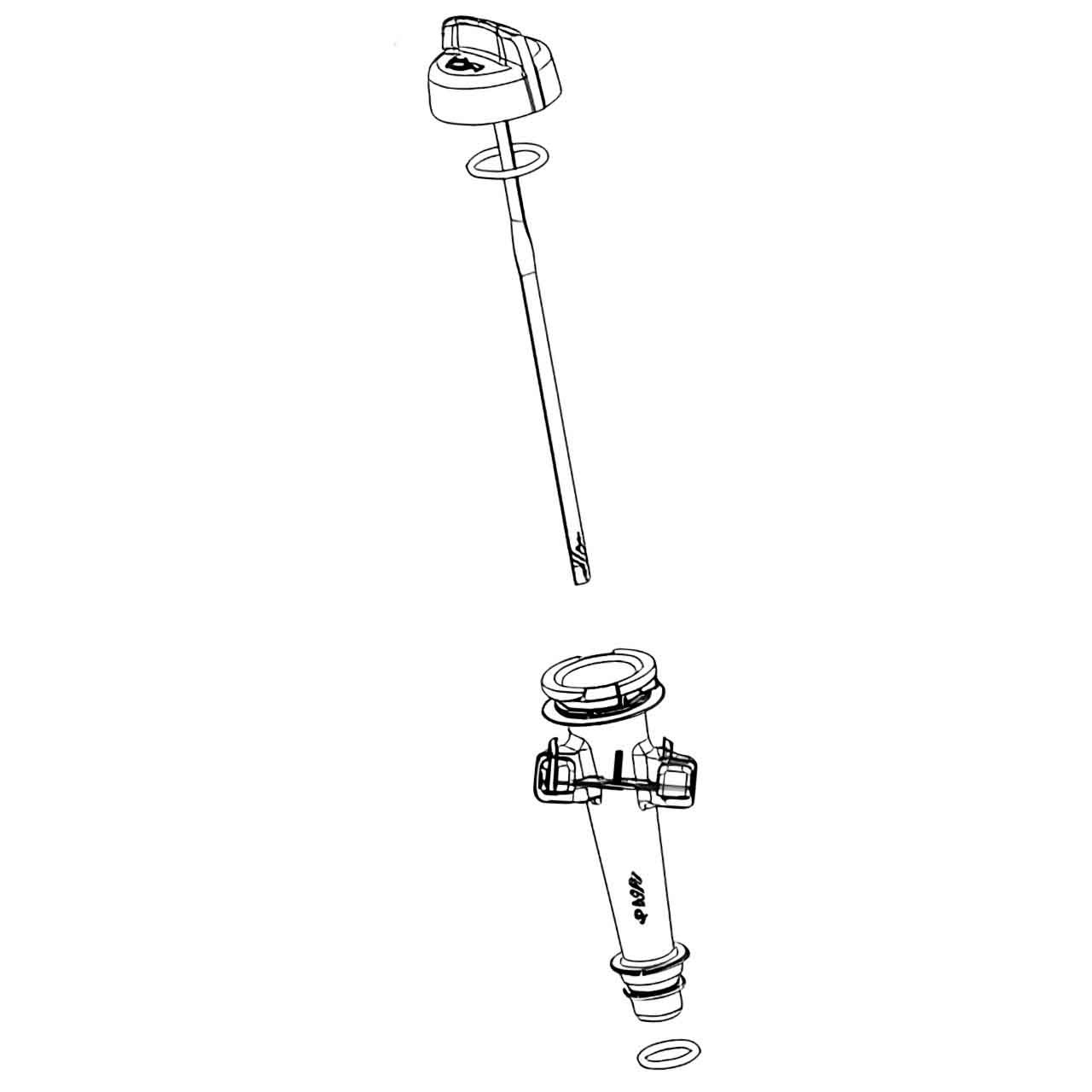 Briggs and Stratton Dipstick/Tube Assembl 590572 - Genuine Part
