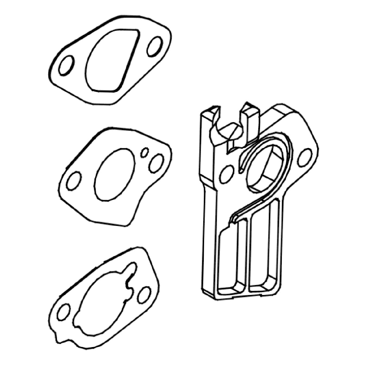 Briggs and Stratton carburetor spacer Briggs & Stratton parts