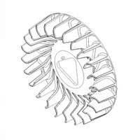 591789 - Fan-Flywheel - Briggs and Stratton - Genuine OEM Part