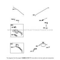 Parts lookup Briggs and Stratton 725EXi Engine 104M02-0197-F1 controls group diagram