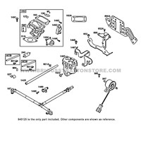 Parts lookup Briggs and Stratton 16 HP Fuel Filter 845125 OEM diagram