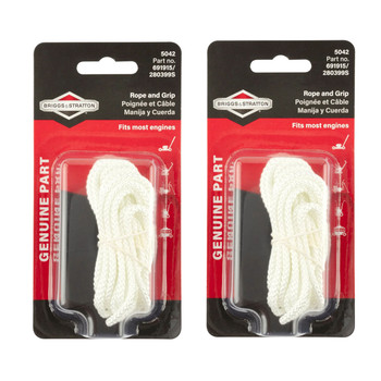 Briggs & Stratton OEM GRIP-STARTER ROPE 5042K (2 Pack)