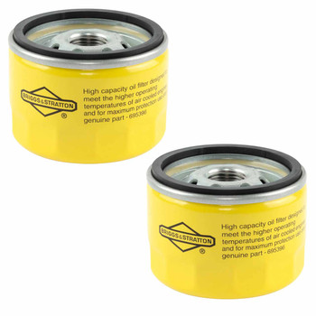 Briggs & Stratton OEM Oil Filter 696854 For M44 - 24HP Engine (2 Pack)