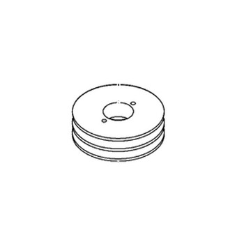 BRIGGS AND STRATTON 5101747 - PULLEY 5.45 OD DOUBLE GROOVE (Briggs OEM part) ** SUPERSEDED TO 5101747YP **