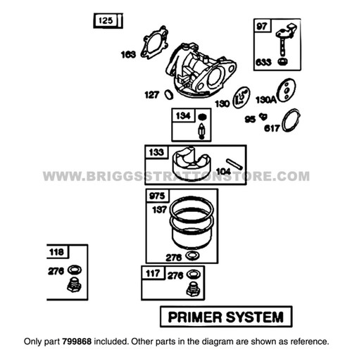 BRIGGS & STRATTON CARBURETOR 799868 - Image 9