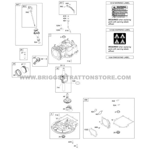 Briggs And Stratton 104M05-0107-F1 - Engine Packed Single Carton - Image 5