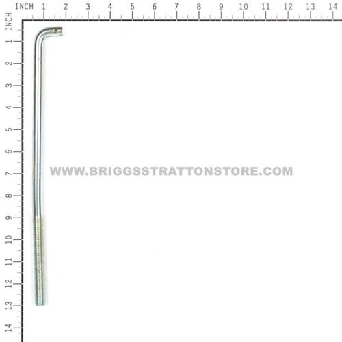 BRIGGS & STRATTON ROD FRONT RAIL 1736081YP - Image 2