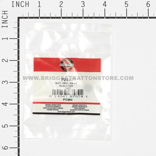 BRIGGS & STRATTON NUT HEX 3/8-24 703458 - Image 3