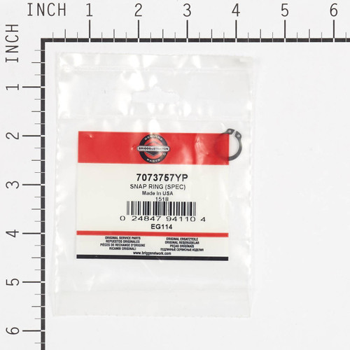 BRIGGS AND STRATTON 7073757YP - SNAP RING (SPEC) - Image 1