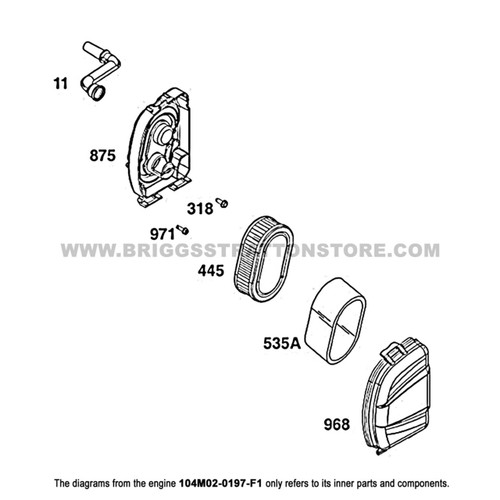 BRIGGS & STRATTON 197-F1 - ENGINE 104M02-0197-F1 - Image 8