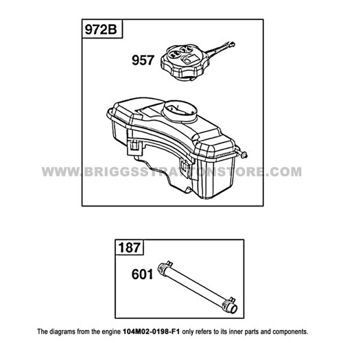 Briggs And Stratton 104M02-0198-F1 - Engine W-26 163 Cc Toro Pp Sp - Image 18