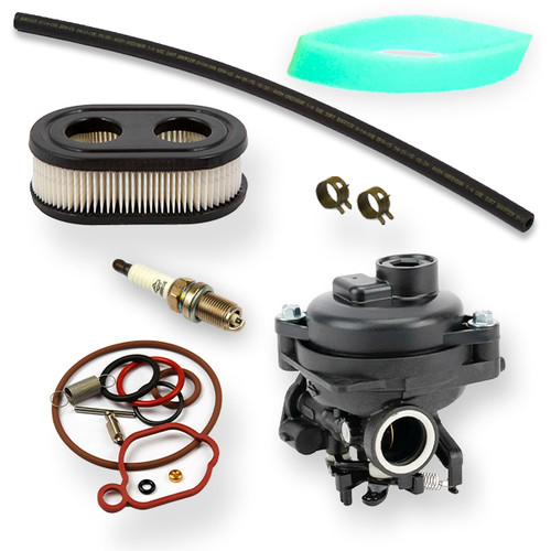 84001033 Carburetor 593260 Air Filter 491055S Spark Plug Kit Foam Filter 595191 Line Fuel 791766